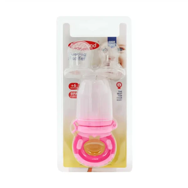 Baby-Land-Feeding-Pacifier-Code-285-pink.jpg بي بي لند پستانک عصاره خوري کودک کد 285 - تصویر 1