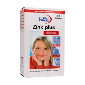 کپسول زینک پلاس یوروویتال 5 میلی گرم