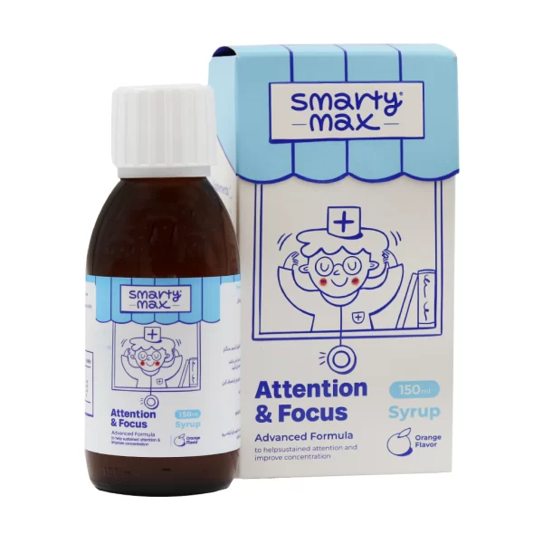 Smarty-Max-Attention-And-Focus-Syrup- شربت فوکس و اتنشن اسمارتي مکس 150 ميل - تصویر 1